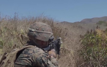 3rd Battalion, 4th Marines Conduct Fire Team a Fire and Movement Range for AECE 2019