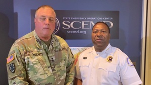 Public safety message from adjutant general for South Carolina, South Carolina Public Safety director