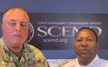 Public safety message from adjutant general for South Carolina, South Carolina Public Safety director