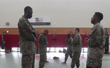 Marines participate in a Martial Arts Instructor Course