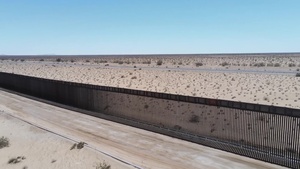 Aerial Video of New 30’ Border Wall Construction in San Luis, AZ.