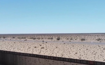 Aerial Video of New 30’ Border Wall Construction in San Luis, AZ.