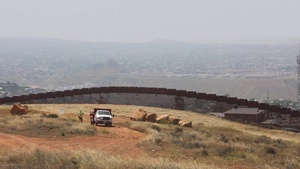 Border Wall Trench Blasting