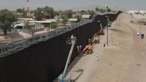 Wall Construction Near Calexico, CA