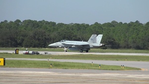 F/A-18 Hornets arrive at NAS Pensacola