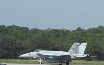 F/A-18 Hornets arrive at NAS Pensacola