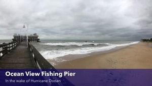 Ocean View Fishing Pier in the Wake of Hurricane Dorian