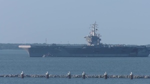 USS Dwight D. Eisenhower Returns to Norfolk after Hurricane Dorian Sortie