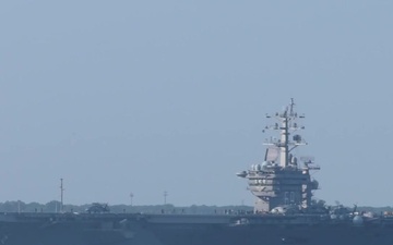 USS Dwight D. Eisenhower Returns to Norfolk after Hurricane Dorian Sortie