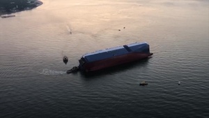 Coast Guard responds to MV Golden Ray in St. Simons Sound, Brunswick, Georgia