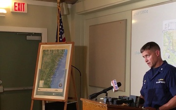 Coast Guard press briefing for disabled cargo vessel in Brunswick