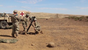 B-roll of Illinois Guardsmen training on mortar basics