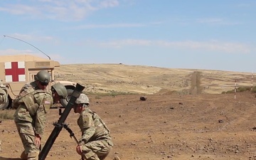 B-roll of Illinois Guardsmen training on mortar basics