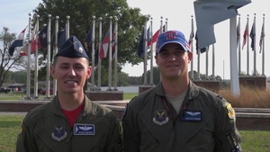 Whiteman Pilots Texas Rangers Shout Out