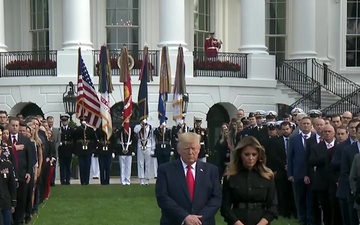 President Trump and The First Lady Participate in a Moment of Silence