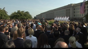 9/11 Remembrance Ceremony at the Pentagon Memorial