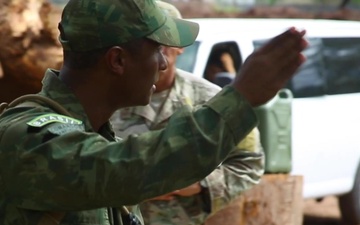 B-Roll: Brazilian, Colombian military leaders provide jungle training to US service members