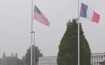 Flags at Half-Mast at SHAPE