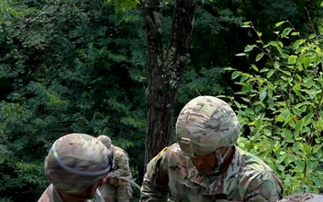 Vermont Guard Infantry on Ropes and Rocks