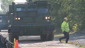 M270 MLRS arrival at Grafenwoehr