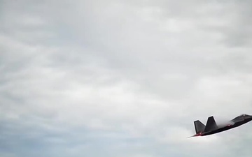 F-22 Performs a Vertical Take-Off