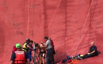 Coast Guard, port partners, salvage crews locate and rescue the four remaining Golden Ray crew members in St. Simons Sound