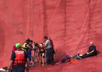 Coast Guard, port partners, salvage crews locate and rescue the four remaining Golden Ray crew members in St. Simons Sound