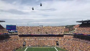 Pittsburgh Steelers Flyover- Scoreboard