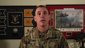 Command Sgt. Maj. Jason Schmidt Gives a 50th Birthday Shout-Out to U.S. Army Operational Test Command