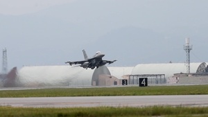 Triple Nickel F-16 Slow Motion Take Off
