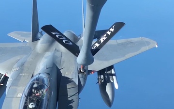 100th Air Refueling Wing refuels F-15 Eagles Sept. 16, 2019