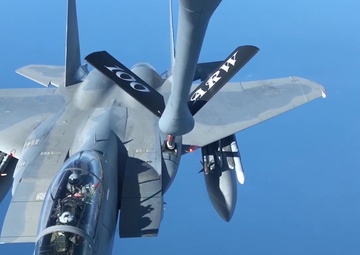 100th Air Refueling Wing refuels F-15 Eagles Sept. 16, 2019