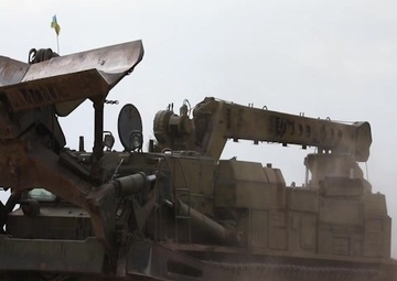 U.S. and Ukraine forces conduct a simulated wet gap crossing during RT19 - B-Roll
