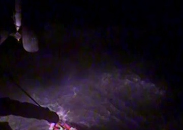 Coast Guard aircrew rescues hunter after vessel sinks in Three Saints Bay, Alaska