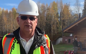 Installation safety office inspects local permafrost tunnel