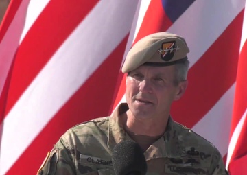 Waal River Crossing Commemoration - GEN Richard D. Clarke - B-roll