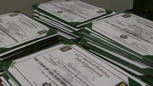 421st Medical Battalion Noncommissioned Officer Induction Ceremony