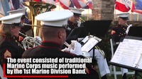 Marines honor Pendleton's 77th anniversary during evening colors ceremony