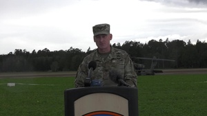 12th Combat Aviation Brigade unexpected landing press brief