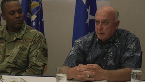 Prior COMPACAFs visit for PACAF 75th Anniversary