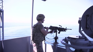 US army vessel Major General Charles P. Gross Drills