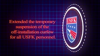 USFK Curfew Extension