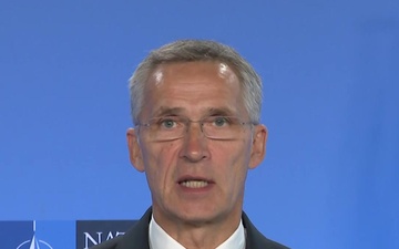 Joint Press Point with NATO Secretary General and Prime Minister of Latvia
