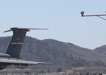 B-Roll: C-5M Super Galaxy lands on Marine Corps Air Station Camp Pendleton