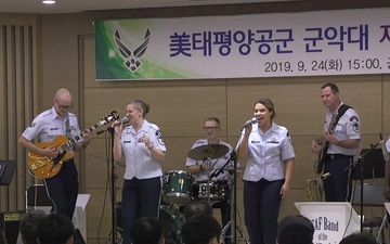 The Band of the Pacific Plays Around Gunsan City