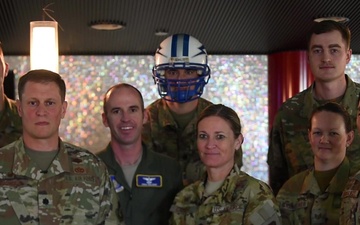 Airmen Shoutout &quot;Go Air Force, Sink Navy!&quot;