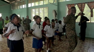 Service members paint Papua New Guinea school, engage community during Exercise Koa Moana 19 community relations event