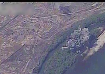 Coalition Strike on ISIS Bed Down Location ivo Al Aru Island, Iraq