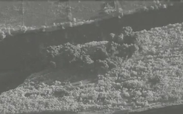 Coalition Strike on ISIS bed down location ivo Al Aru Island, Iraq