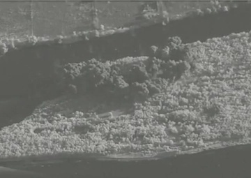 Coalition Strike on ISIS bed down location ivo Al Aru Island, Iraq